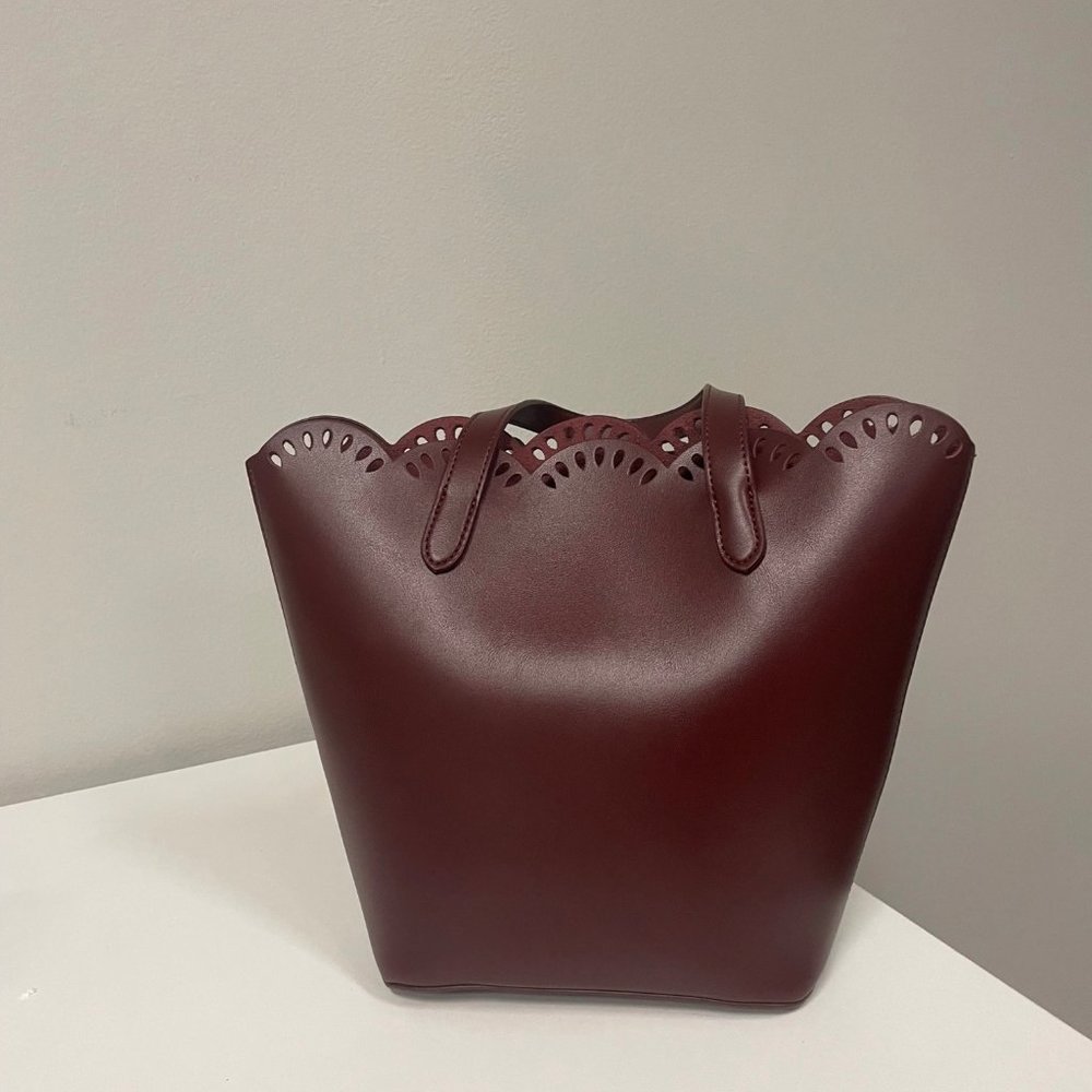 Small Tote Bag Deep Red